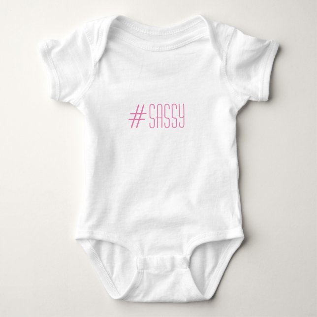 Body Para Bebé #SASSY Bodysuit (Anverso)