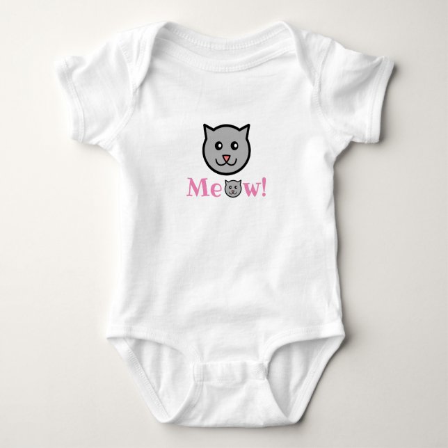 Body Para Bebé Sassy Cat Baby Bodysuit (Anverso)