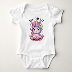 Body Para Bebé Sassy sulky unicorn