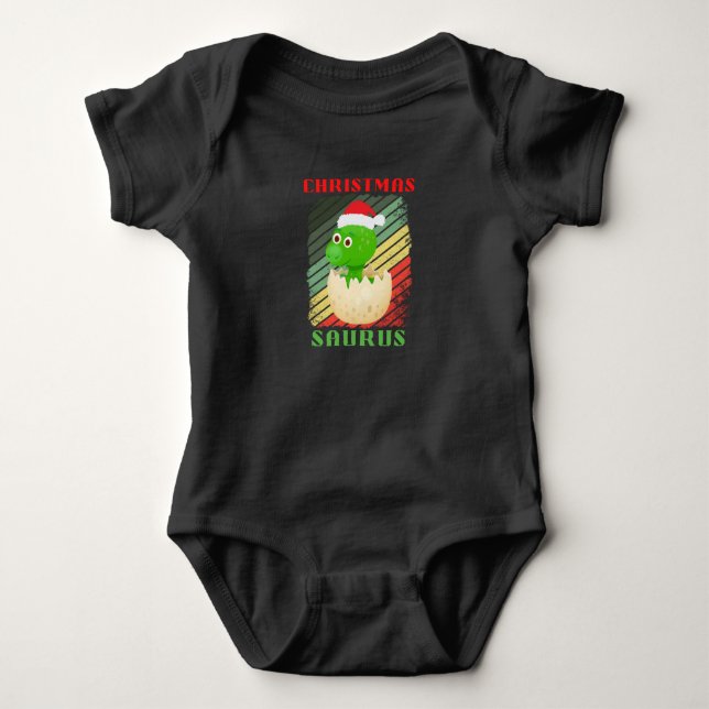 BODY PARA BEBÉ SAURIOS DE NAVIDAD (Anverso)