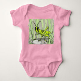 Body Para Bebé Sauterelle verte cartoon