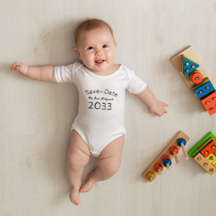 Body Para Bebé Save The Date Bar Mitzvah 2036 AGREGAR CUALQUIER A