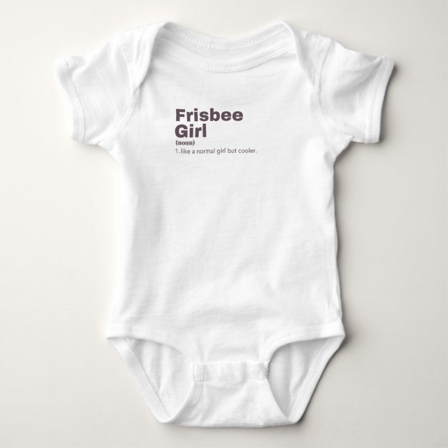 Body Para Bebé sbee Girl - Frisbee (Anverso)