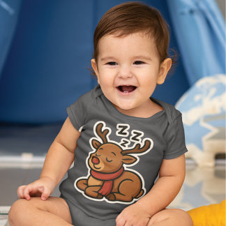 Body Para Bebé Schlafendes Rentier mit Schal