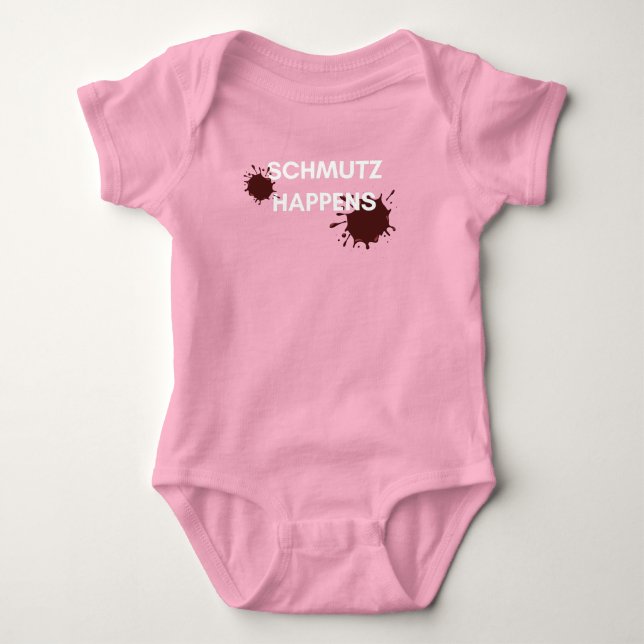 Body Para Bebé Schmutz Happens Baby Girl Bodysuit (Anverso)