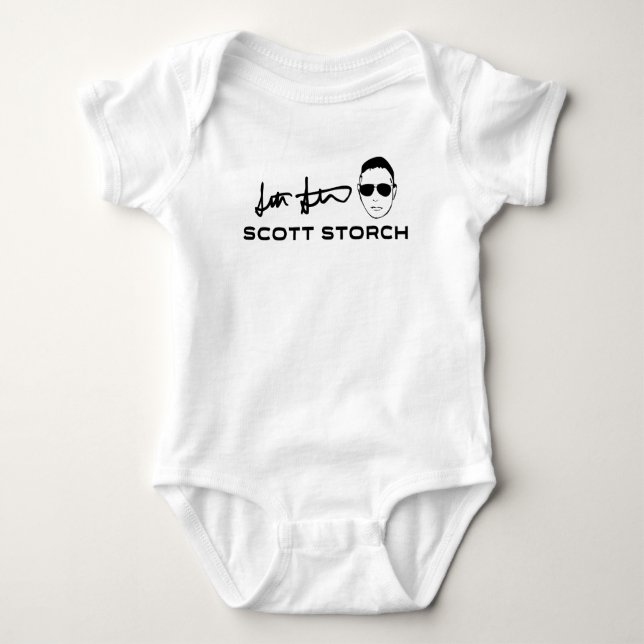 Body Para Bebé Scott Storch White Baby One Piece Baby Bodysuit (Anverso)