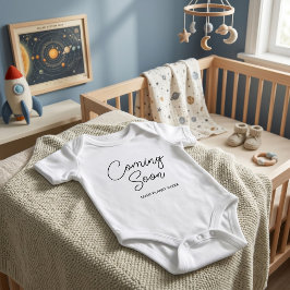 Body Para Bebé (Script personalizado) Anuncio de embarazo próximo