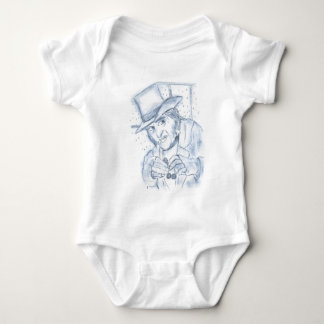 Body Para Bebé Scrooge en azul