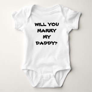 BODY PARA BEBÉ ¿SE CASARÁ CON MI CAMISETA DE PROPUESTA DE PAPÁ?