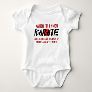 Body Para Bebé ¡Sé Karate! Y Sushi Y Otras Palabras Japonesas