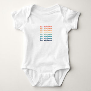 Body Para Bebé Sé un buen humano (en repetición)