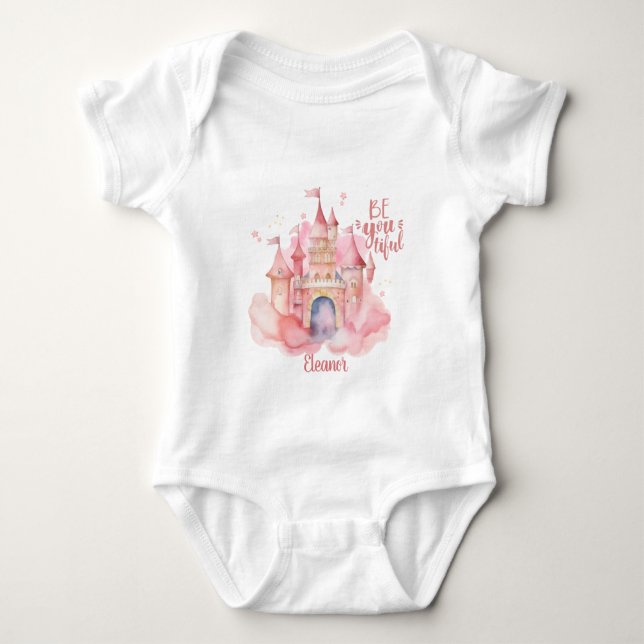 Body Para Bebé Sé un personalizable hermoso (Anverso)