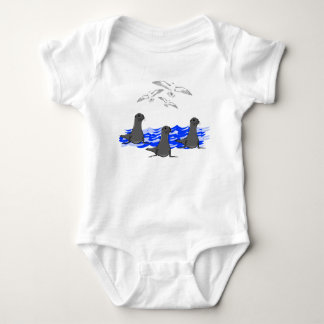 Body Para Bebé Sea Lions Ocean & Seagulls Baby Bodysuit