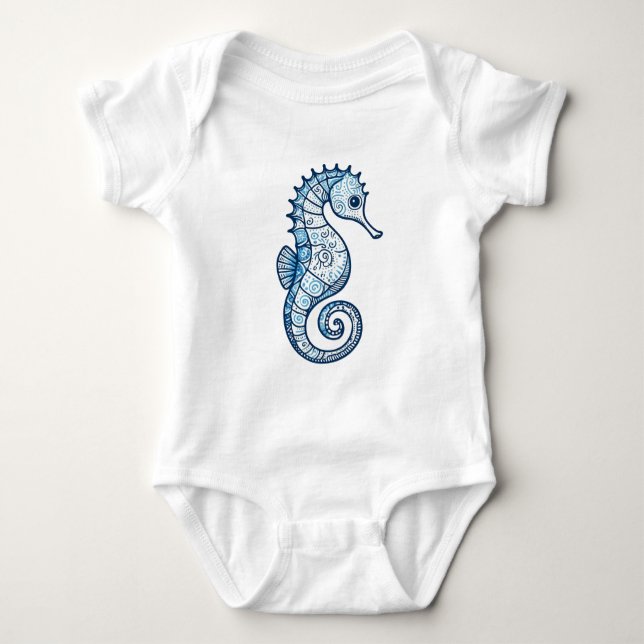 Body Para Bebé Seahorse Baby Bodysuit (Anverso)