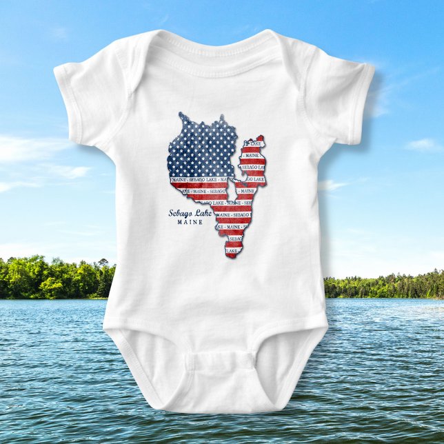Body Para Bebé Sebago Lake Maine Shirt (Subido por el creador)