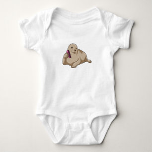 Body Para Bebé Sello como peluquero con comb