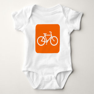 Body Para Bebé Señal de Bicicleta - Blanco