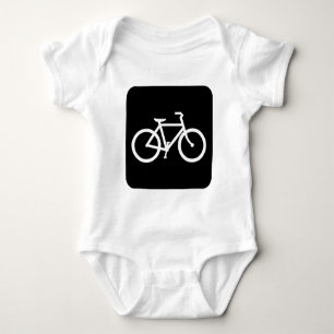 Body Para Bebé Señal de Bicicleta - Negro