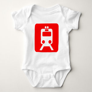 Body Para Bebé Señal de Tren - Rojo