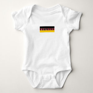 Body Para Bebé Sencilla bandera alemana moderna de Alemania