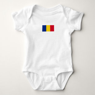Body Para Bebé Sencilla vestimenta moderna de la bandera nacional