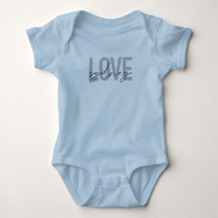 Body Para Bebé Sencillo, moderno, fresco, de diseño urbano Love S