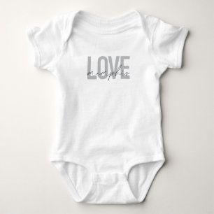 Body Para Bebé Sencillo, moderno, urbano, diseño fresco Love Memp