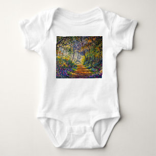 Body Para Bebé Sendero del impresionismo: Sunny Forest Watercolor