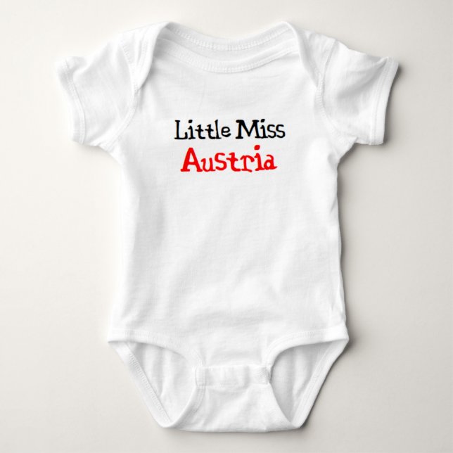 Body Para Bebé señorita austriaca (Anverso)