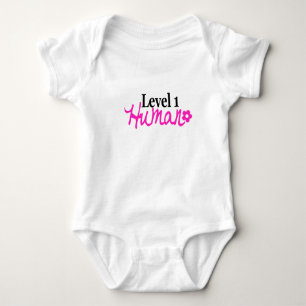 Body Para Bebé Ser humano del nivel 1 - chica/rosa