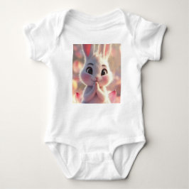 Body Para Bebé Serene Bunny on Lotus - Baby Bodysuit