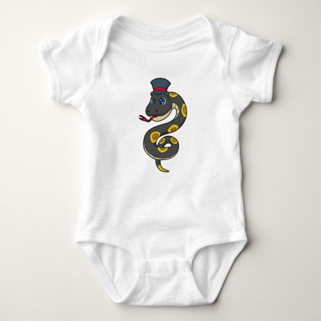 Body Para Bebé Serpiente con Gorra (Anverso)