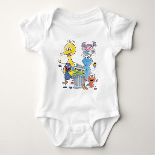 Body Para Bebé Sesame Pals Doodley Graphic