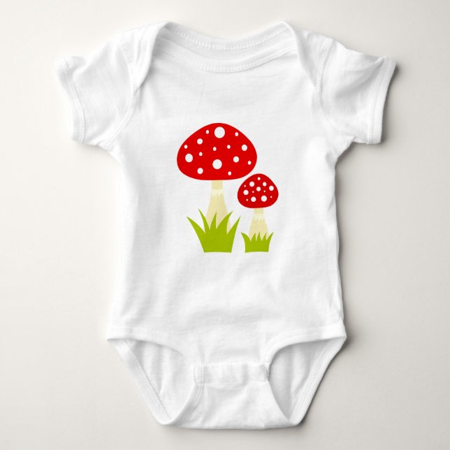 Body Para Bebé setas de sombrerillo rojo (Anverso)