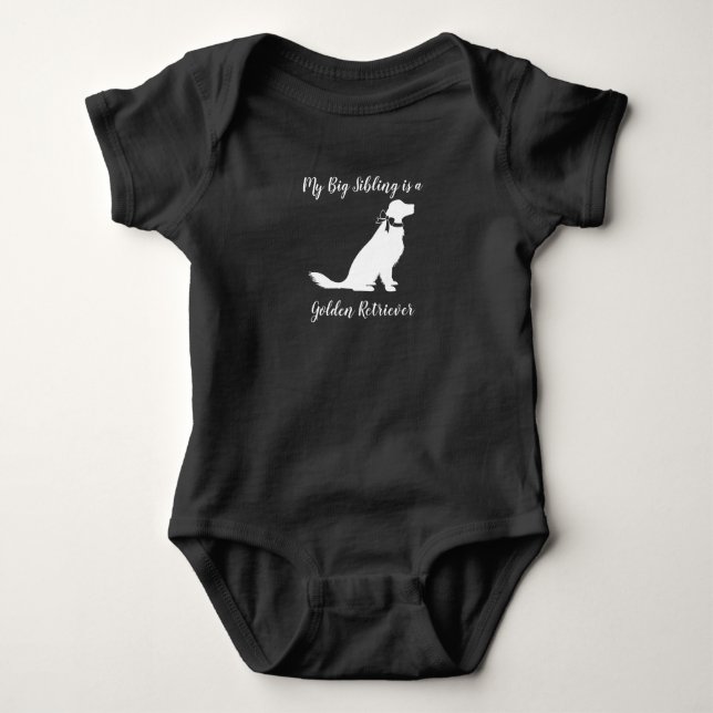 Body Para Bebé Sexo neutral de Baby Shower para perro con un perr (Anverso)