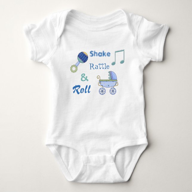 Body Para Bebé Shake Rattle y Roll Baby Boy's Bodysuit (Anverso)