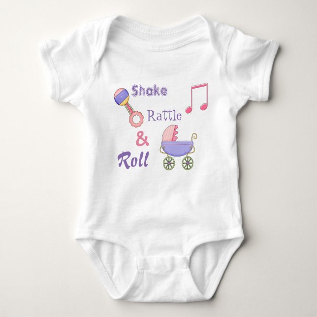 Body Para Bebé Shake Rattle y Roll Baby's Bodysuit (Anverso)