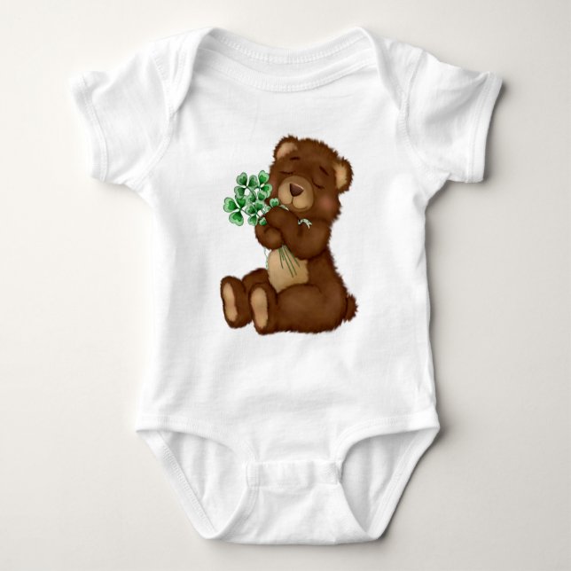 Body Para Bebé Shamrock Teddy (Anverso)