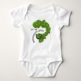 Body Para Bebé Shamrock verde | corazones brillantes Baby Bodysui