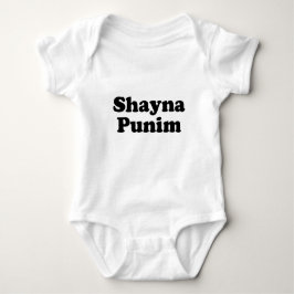 Body Para Bebé Shayna Punim Yiddish T-Shirt