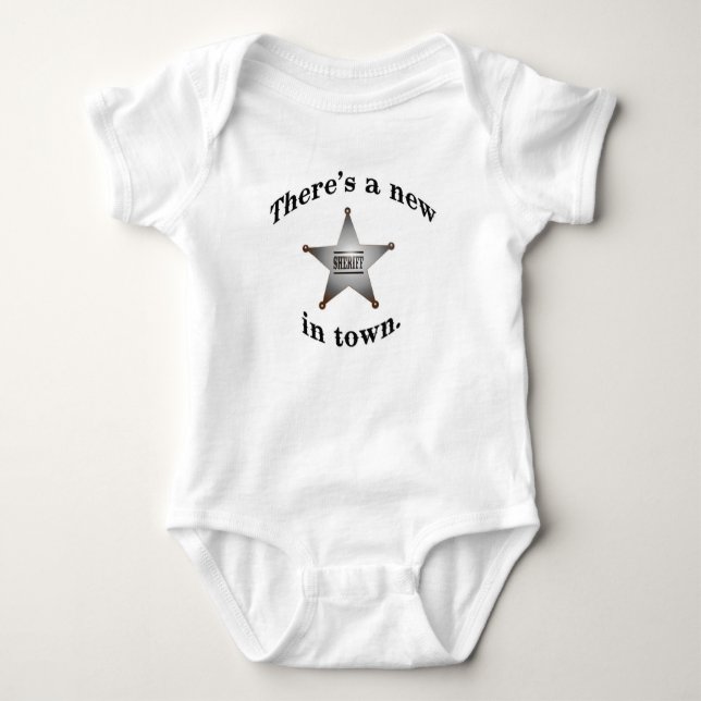 Body Para Bebé Sheriff in Town Creeper (Anverso)