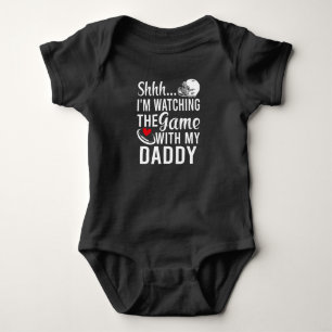 Body Para Bebé Shh Estoy Viendo el Partido con Papá
