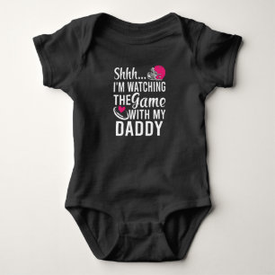 Body Para Bebé Shh Estoy Viendo el Partido con Papá