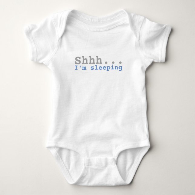 Body Para Bebé Shhh estoy durmiendo | Divertido (Anverso)