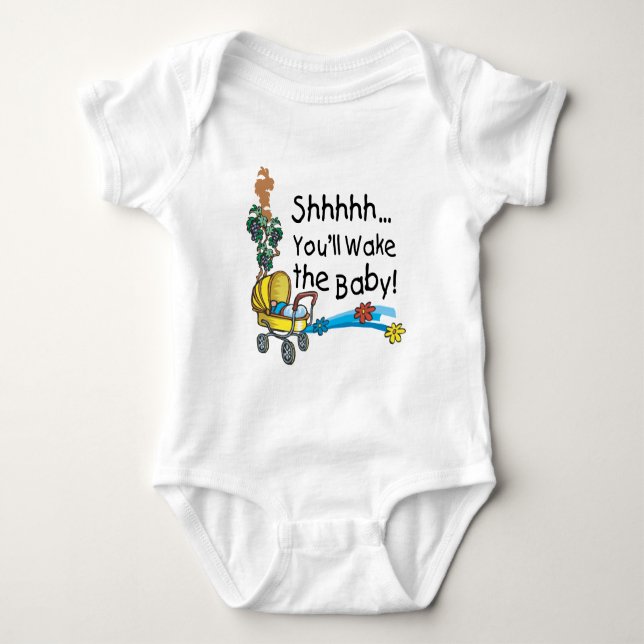 Body Para Bebé Shhh Wake the Baby (Anverso)