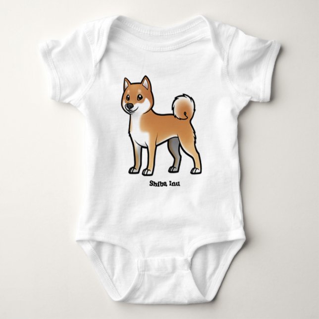 Body Para Bebé shiba inu (Anverso)