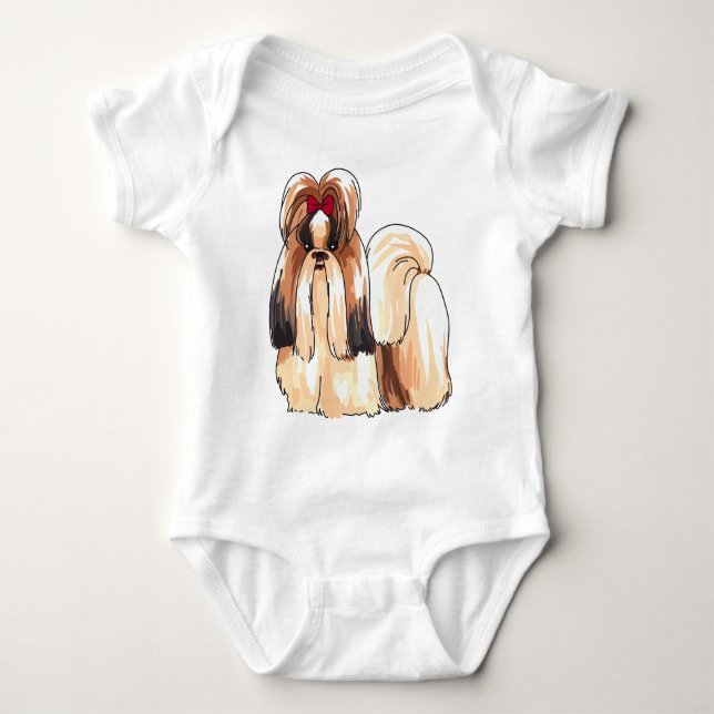 Body Para Bebé Shih Tzu Dog (Anverso)
