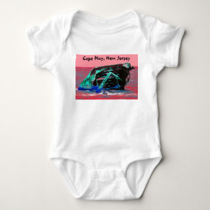 Body Para Bebé Shipwreck Abstract Pink
