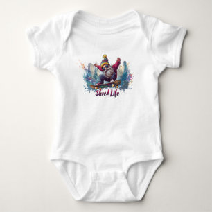 Body Para Bebé Shred Life - Gnome del Skateboarding de Guay
