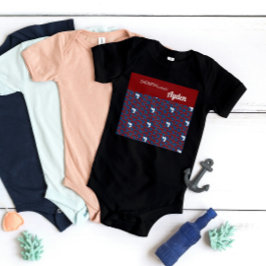 Body Para Bebé SHRIMPLEMENTE Patrón Retro Funtático Personalizado